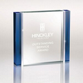 Blue & Aluminum Edged Rectangle Award